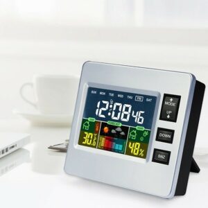 Multifunkciós LCD kijelzős időjárás állomás és asztali óra