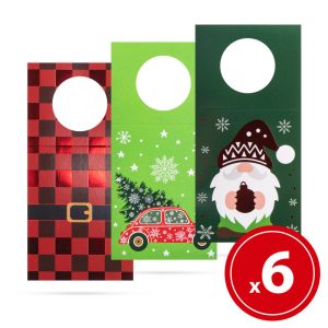 Family Karácsonyi italosüveg kártya – 6 db / csomag