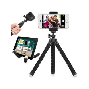 Rugalmas telefon tartó állvány – selfie bot, okostelefon tartó, tripod stand, telefon rögzítő, flexibilis telefon tartó