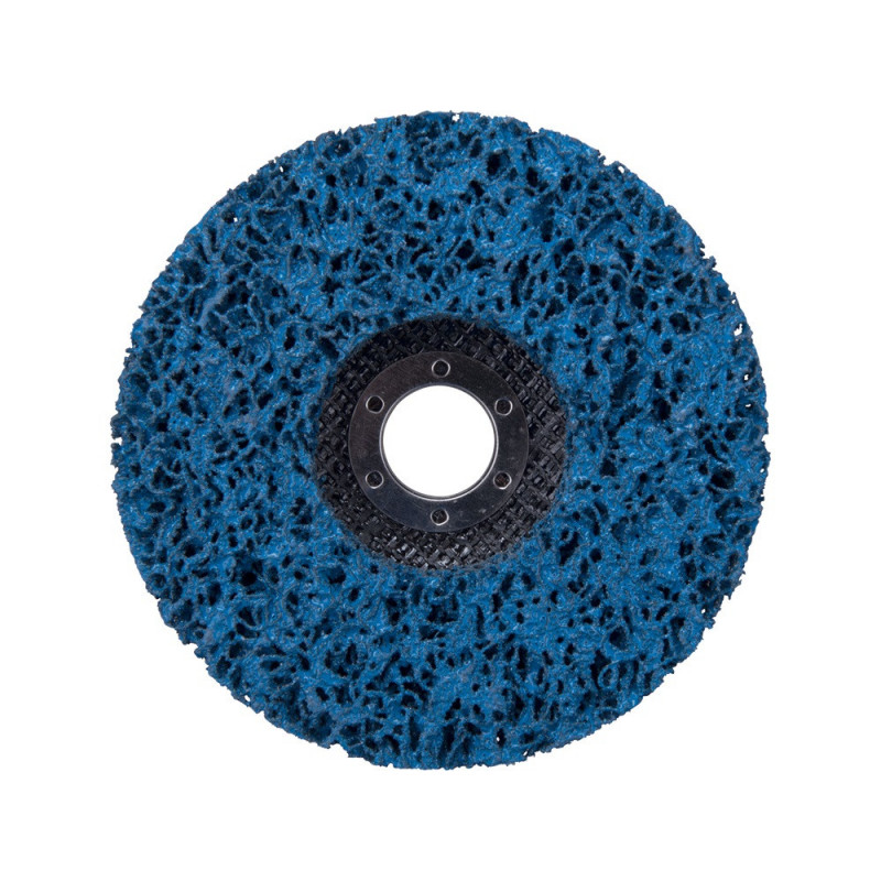 EXTOL PREMIUM csiszolókorong sarokcsiszolóhoz (”négertárcsa”), 115mm, 14 mm vastagság, üvegszálas hátlap, nylon és szilícium-karbid